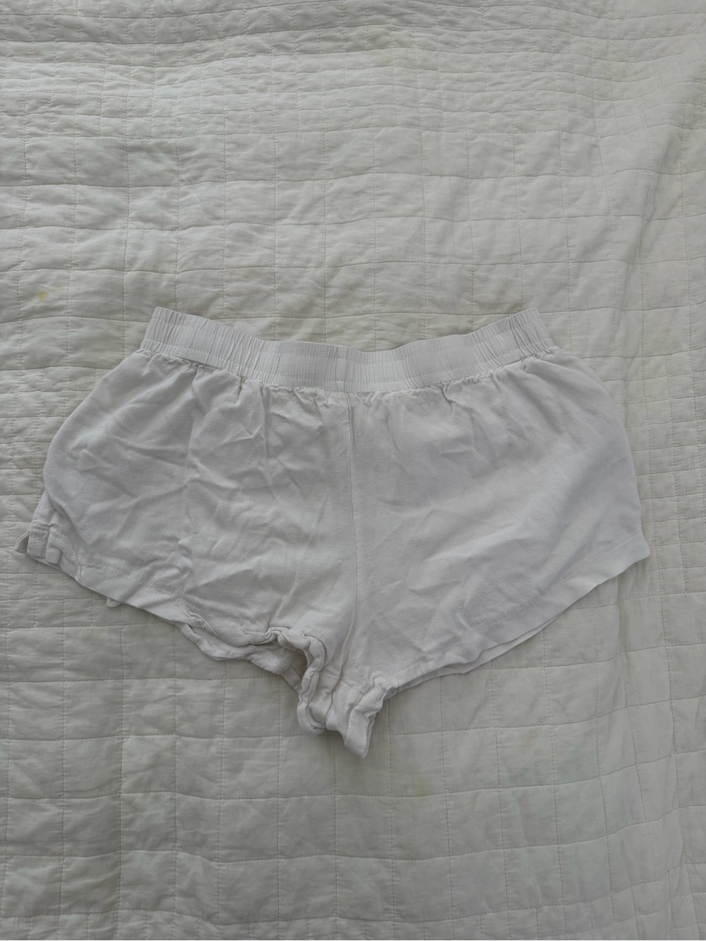 Princess Polly White Linen shorts